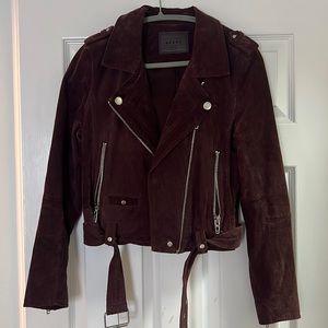 Blank NYC plum suede jacket